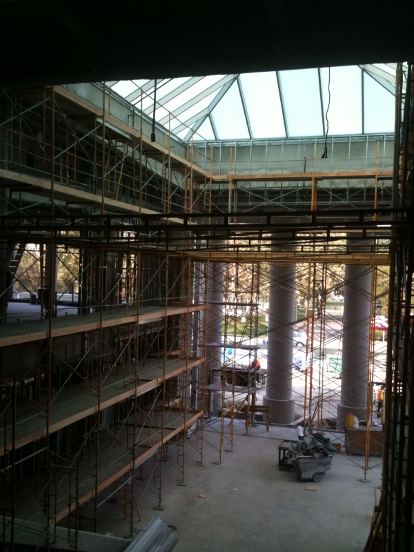 Entryway and skylight, second floor